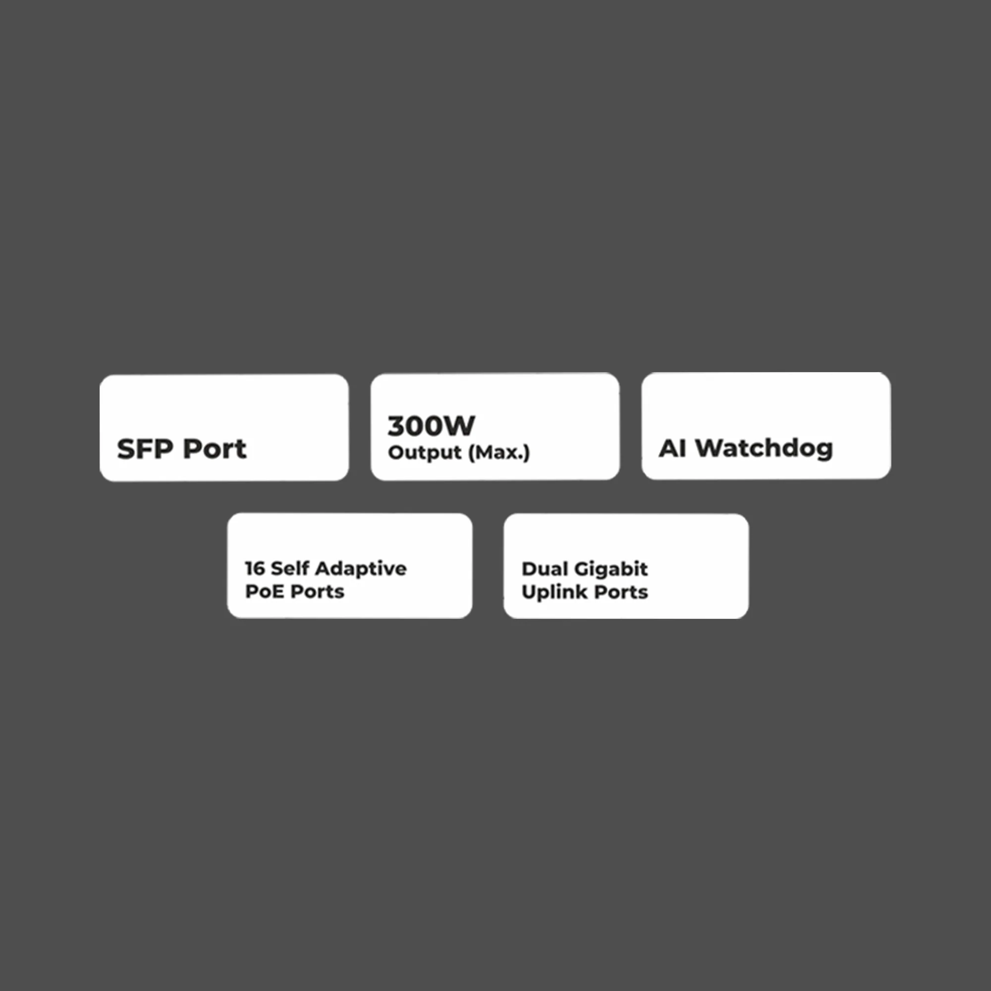 Zeb 16PG2UG1UF 300 - 16 Port POE Switch - Image 2