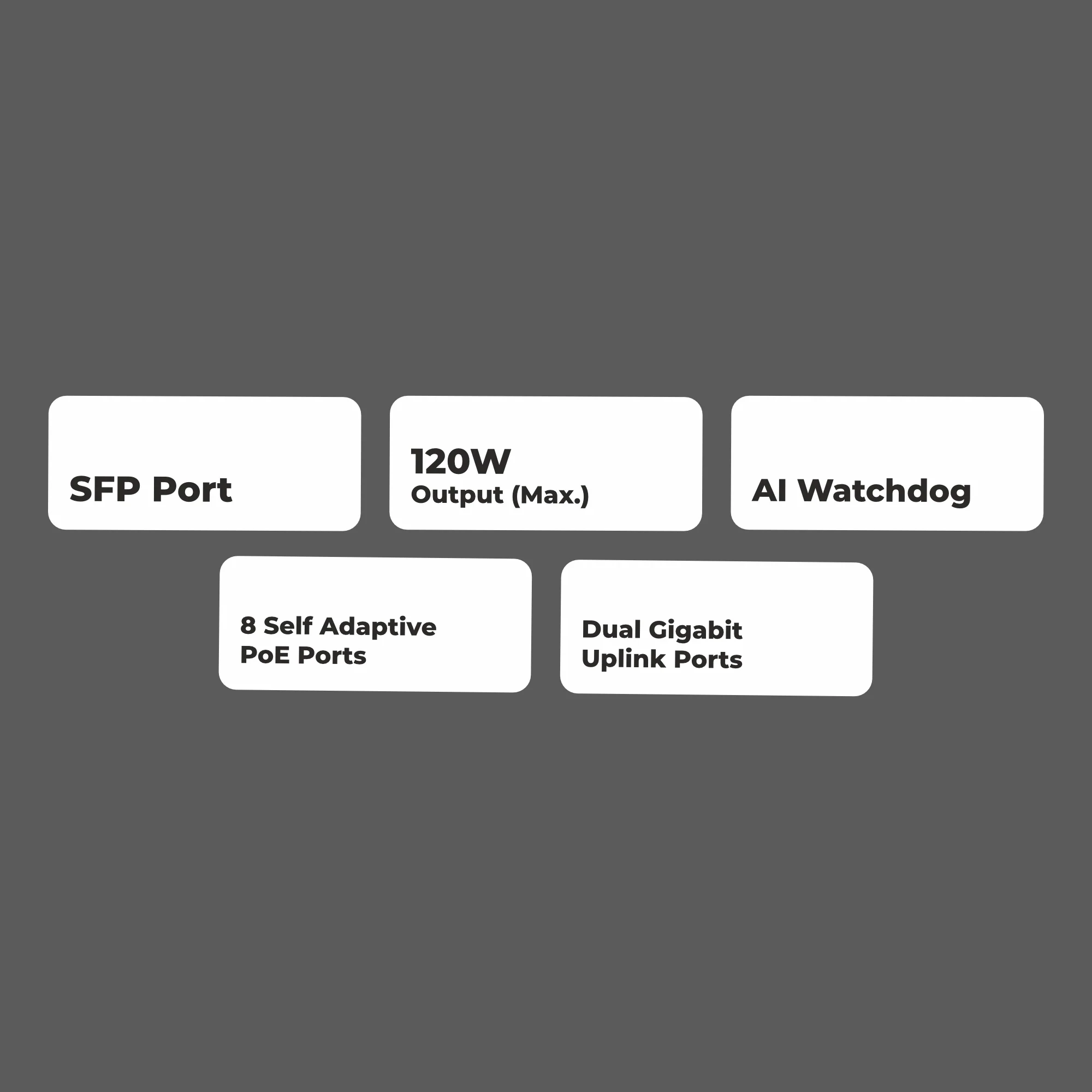 Zeb 8PM2UG1UF 120 - 8 Port POE Switch - Image 2