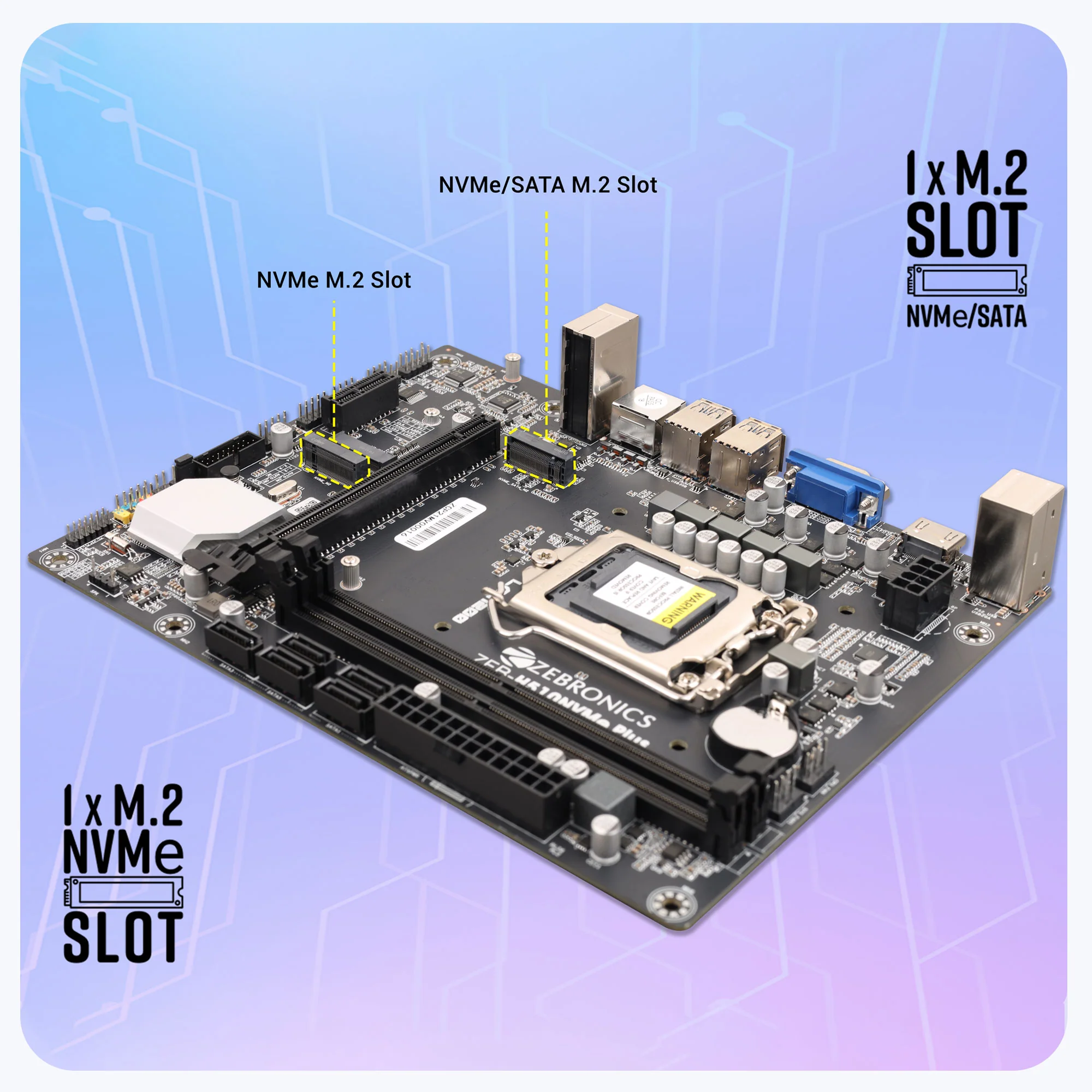 Zeb H510NVMe Plus  - LGA 1200 Socket - Image 4