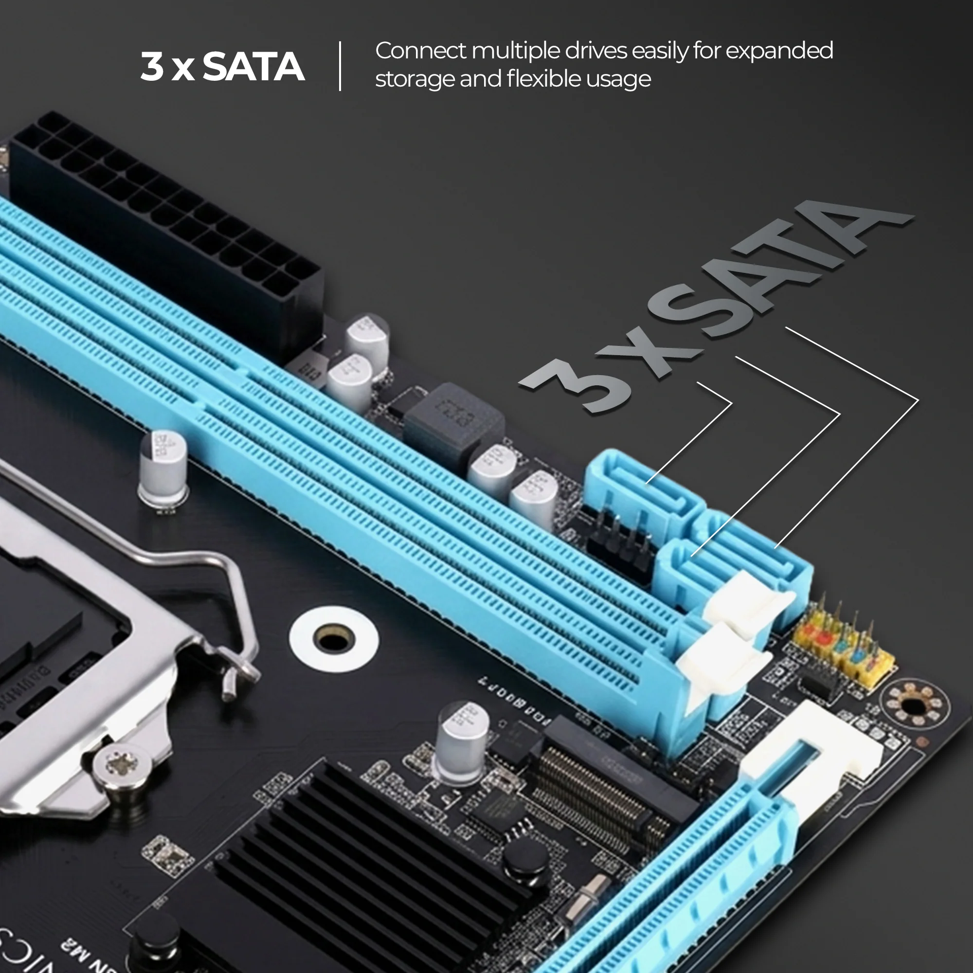 Zeb H81SN M2 - LGA 1150 SOCKET - Image 3