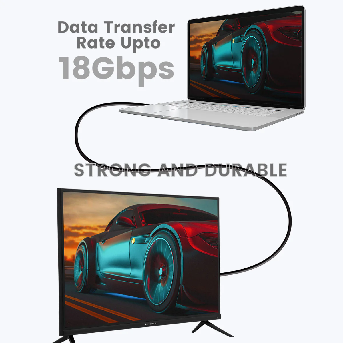 Zeb HAA1520C (1.5 Meter) HDMI Cable - Image 4