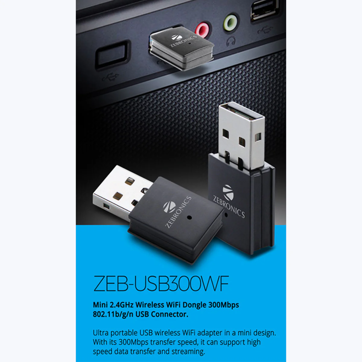 Zeb USB300WF WiFi USB Adapter - Image 3